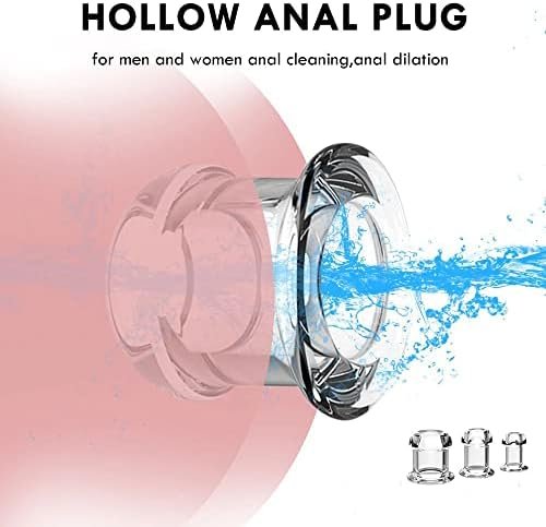 Butt Plug Douche Enema Anal Dilator Hollow Anal Plug Sex Toys For Woman Men Gay Prostata Massager Peep Vaginal Sex Products Transparent - Image 3