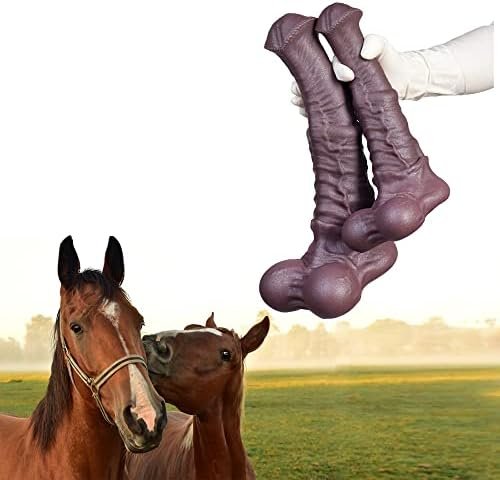 Silicone Horse Dildo Big Size Realistic Animal Dildo Anal Plug Dildo Adult Toys For Men Women Couple Made Massive Head Textured(Brown) - Image 3