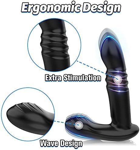Sex Toys For Men Anal Vibrators - Sex Toys Prostate Massager With 7 Vibrating Modes & Thrusting Actions, Adult Toys Remote Control Anal Plug Vibrating Butt Plug Thrusting Vibrators, Anal Sex Toys - Image 3