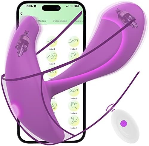 Adult Sex Toys For Women Pleasure - Wearable Vibrating Panties With App&Remote Control G Spot Vibrators With 10X10 Powerful Thrusting Nipple Clitorals Stimulator Vibrations Sex Toy For Women Couples L