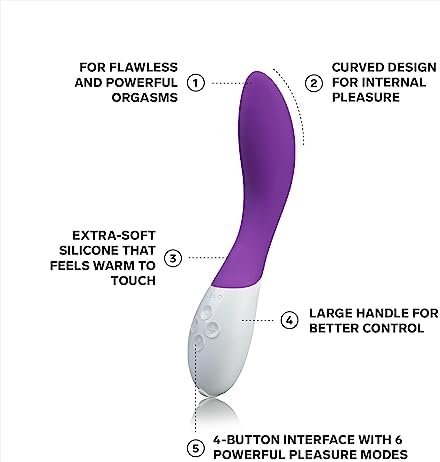 Lelo Mona 2 Powerful Vibrator For Women, Adult Toys For Women, Female Sex Toy For Deep Vibrating Massage, G Spot Toy Sex Vibrators, G Spot Dildo, Cerise - Image 3