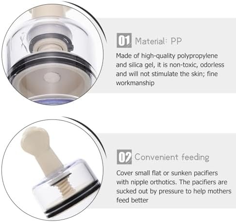Healifty Nipple Corrector Suction Cups Female Nipple Sucker Breast Corrector: 5Pcs Stimulating Breasts Body Massage Vibrating Nipple Aspirators For Adults Vacuum Suction Cup - Image 3