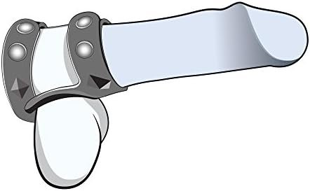 Performance Vs8 - Double Ball And Cock Strap - Puria Silicone C Ring - Stainless Steel Nickel Free 3 Snap Adjustable - Longer Harder Erection - Decorate Penis - Performance Enhancing Sex Toy For Men - Image 3