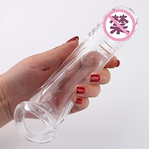 Shaft Sleeve Soft Silicone Penis Sleeve Extended Sleeve Delay Ejaculation Shaft Ring Erection Erotic Adult Sex Toy (Skin) - Image 3