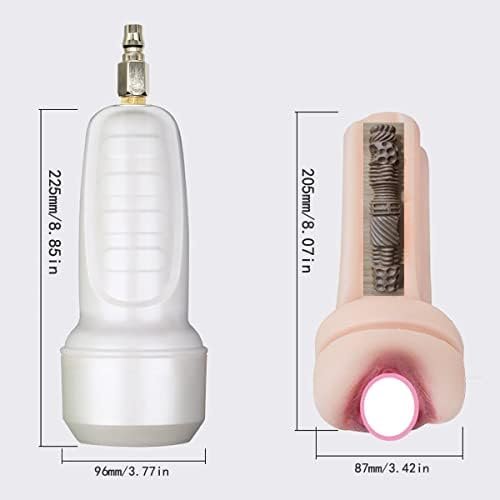 Anmooee Male Masturbators Big Cup With Vac-U-Lock Adapter For Sex Machine Automatic Thrusting Lifelike Pocket Pussy Cup Sucking Adult Sex Toy(S1B) - Image 2