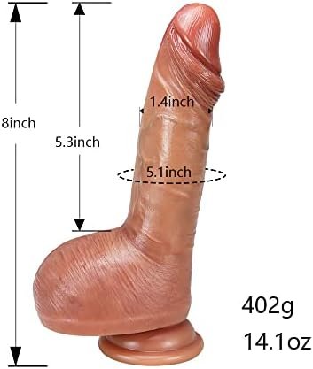 Realistic Squirting Dildo For Women, Ejaculating Penis With Strong Suction Cup For Hands-Free Play, Soft Dildo With Curved Shaft And Balls, Sex Toys For G-Spot And Anal Prostate - Image 2