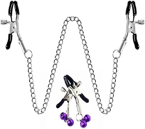 Adjustable Metal Nipple Clamps Necklace Entertainment Chain Clip For Women/Man Non-Piercing Nipplerings Clip On Nipple Rings Decorative Clip For Clothing Accessories 3825 (Bzr2) - Image 3