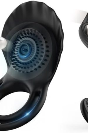 Baswetr Vibrating Cock Ring Sex Toys For Men With 10 Vibration Modes, Penis Ring Vibrator Adult Sex Toy For Couple, Silicone Clitoral Stimulator Rings For Erection Enhancing