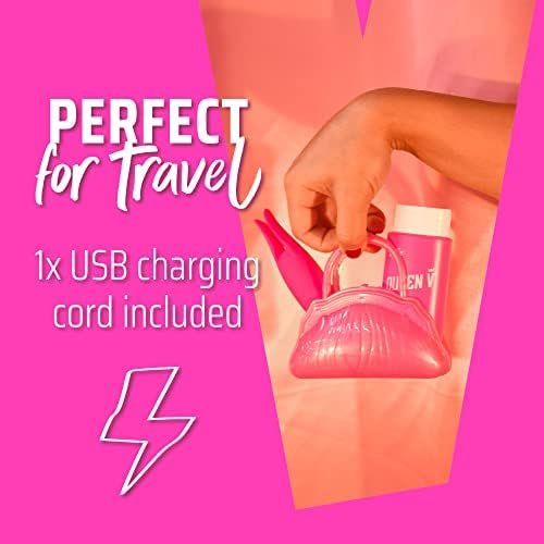 Queen V The Vip & The Wingwoman Slip On, Adult Sex Toy For Woman, 2 In 1: Multi-Speed Vibrator + Flutter Tip Slip On, Usb Rechargeable, Water Resistant, Soft Touch Silicone Personal Massager - Image 3