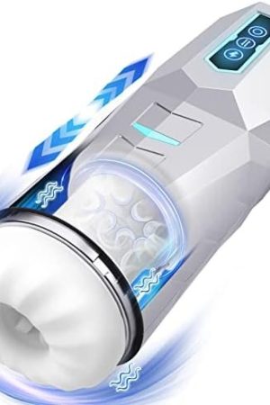 Automatic Male Masturbator Sex Toys - 2023 Upgraded 10 Thrusting & 9 Vibration Hands Free Masturbators Men Sex Toy, Male Adult Toys With 3D Textured Sleeve, Super Soft & Ultra Quiet