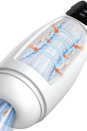 Male Masturbator Mens Sex Toys - Upgraded 7 Strong Sucking & 7 Powerful Vibration Modes Hands Free Automatic Masturbators For Penis Stimulation, Pocket Pussy Stroker Adult Toy For Men Pleasure