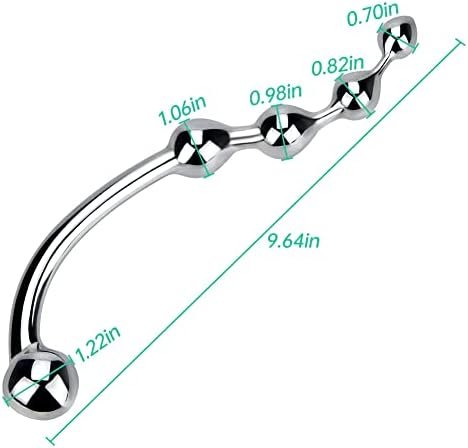 Anal Hook Plug And Metal Wand - Stainless Metal Massager Prostate Masturbation Sex Toy For Men And Women - Image 3