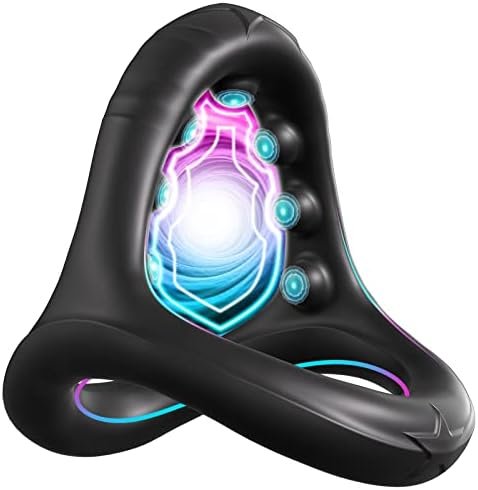 Silicone Cock Ring, Erogenous 3 In 1 Ultra Soft Penis Rings For Erection Enhancing, Triangular Cock Rings With Massage Beads, Adult Sex Toys & Games Male Sex Toys For Men Couple (X-Large)