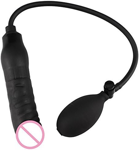 Silicone Adult Sex Toy Expand Inflatable Butt Anal Plug - Body-Safe Medical Grade Waterproof Butt Sex Toy For Male, Female And Beginners (Black Classic Style)-B - Image 2
