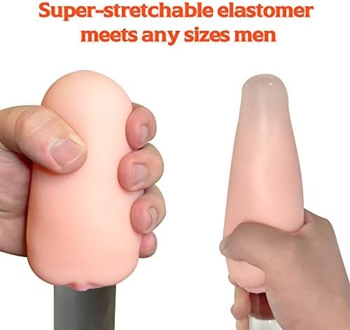 Male Masturbator Egg, Lilecemie Portable Pleasure Pocket Pussy Stroker With 3D Realistic Textured Vagina Ultra Soft Stretchy Male Masturbators Cup,Blowjob Adult Male Sex Toys For Men - Image 3