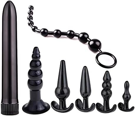 Anal Plugs Adult Sensory Toys, Butt Plug Dilator Sm Speculum, Upgrade Pussy Clamp Plug Fetish Masturbation Sex Toy For Men Women And Couples 7Pcs