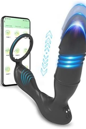 Butt Plug Anal Vibrator Anal Plug With Cock Ring Adult Sex Toys For Men Women And Couples Pleasure (Black-Ap27)