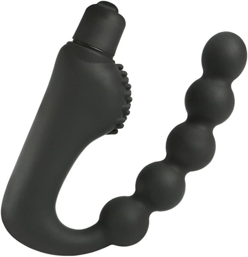 Vibrator Anal Bead Butt Plug 10 Speed Male Prostate Massager G-Spot Silicone Anal Bead Butt Plug Adult Men Sex Toys