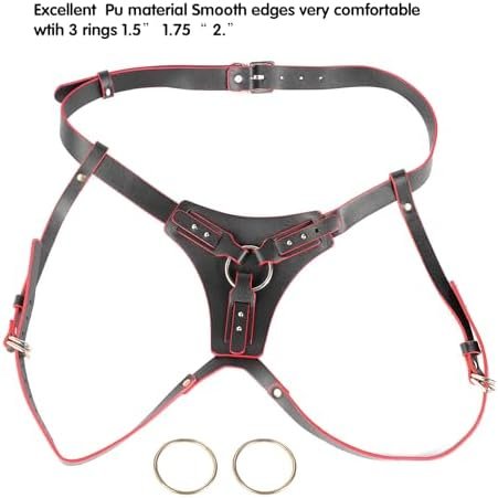 Strap On Harness For Women Men Adult Lesbian Couples, Adjust Plus Size Strapless Strapon Harness With 3 O-Rings Sex Toys Harnesses Dildo Strap-On Harnesses Underwear For Pegging Harness Unisex - Image 3