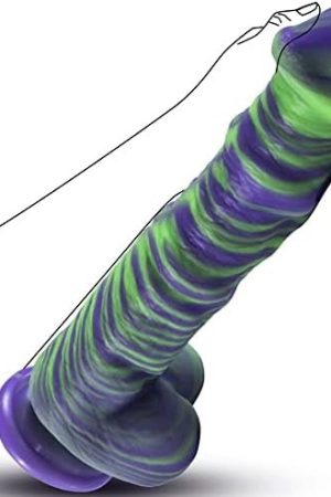 11.5" Huge Giant Dildo, Big Monster Dildo Silicone Large Thick Dildo With Strong Suction Cup, Purple Realistic Lifelike Dildo Fake Penis For Advanced Player, Anal Adult Sex Toys For Women Men