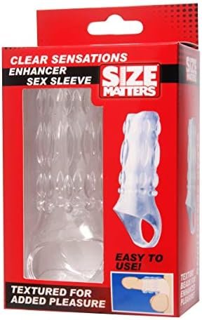 Size Matters Clear Sensations Enhancer Sex Sleeve (Ae288-Clear) - Image 3