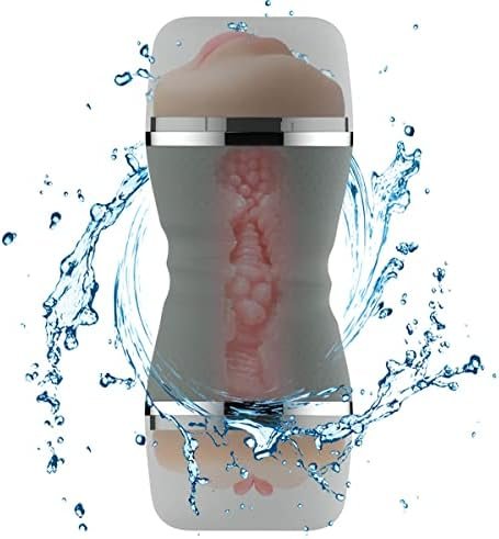 Pocket Pussy For Men Realistic Male Masturbator Toy With 3D Vagina And Tight Anus, Lifelike Pocket Pussy Portable Man Masturbation Stroker Adult Sex Toys -Chh-Grey01