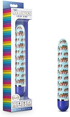 Blush The Collection Love Vibe Bullet Adjustable Multi-Speed Vibrations Waterproof Vibrator, Sex Toy For Women, Blue