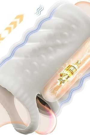 Male Masturbator Stroker Sex Toy For Men, Dual Channel Ultra Soft Vagina Fits All. 10 Powerful Vibrating Penis Trainer Vibrator. Multifunctional Adult Pocket Pussies Experience Sexual Pleasure