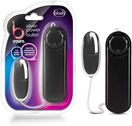 B Yours Silver Power Bullet - Remote Control Vibrator - For Vaginal, Clitoral, Nipple Stimulation - Use During Foreplay, Intercourse - Versatile Sex Toy For Beginners, Men, Women, Couples