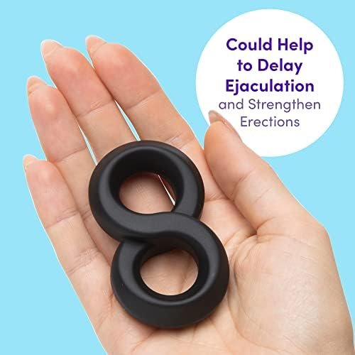 Lovehoney Black Magic 8 Stretchy Love & Ball Ring - Hypoallergenic Silicone - Easy To Use - Image 3