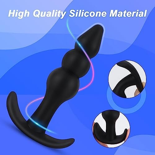 Soxeeh 4 Pcs Anal Butt Plug Silicone Butt Plug Training Set Sex Toys For Men, Women And Couples - Image 3