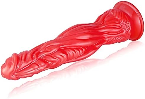 Soft Dildo Women Masturbation With Suction Cup For Hands-Free Play, False Penis Vaginal G-Spot Prostate Massager Adult Toys For Female Pleasure And Couples Bed Games (Red) - Image 2