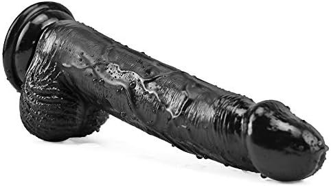 Leqc Realistic Dildos Feels Like Skin, 9 Inch Soft Dildo With Suction Cup For Hands-Free Play, Body-Safe Material And Adult Sex Toys For Women(Black) - Image 3