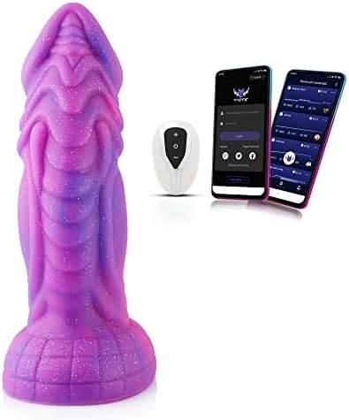 Wildolo Silicone Vibrator, App/Remote/Key 3 In 1 Control Dildo, Vibrator With 10 Vibration Modes