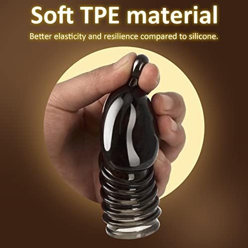 Ultra Soft Life Like Penis Sleeve Enhancer Male Length And Girth Extender, Reusable Condoms Cock Enlarger Ribbed For Pleasure Sex Enhancing Sex Toy For Men Couples Black - Image 3