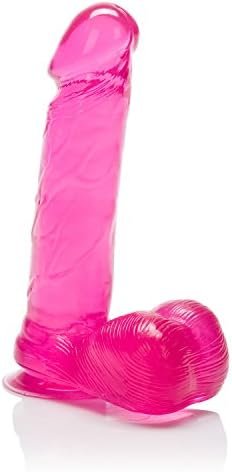 Calexotics Jelly Royale Dong Dildo Sex Toy With Suction Cup - Pink, 6"