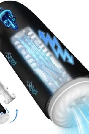 Male Sex Toy Automatic Male Masturbator,Can Be Used In Water 7+1 Thrust&Vibration Modes Pump,Sex Toy For Men Easy Clean, Anaranja Male Sex Toys For Men