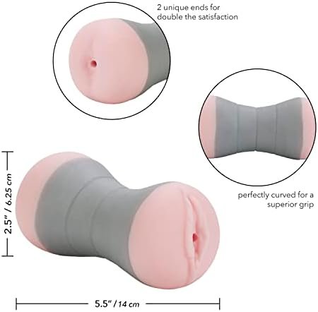 Calexotics Travel Sized Gripper Male Masturbator - Male Silicone Masturbation Sleeve - 6.5 Inch Adult Male Sex Toy - Pink - Image 2