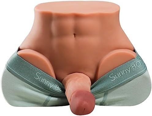 9.7Lb Brown Male Torso Sex Doll With Realistic Dildo And Tight Anal, Flexible Huge Cock For Female Masturbation Adult Sex Toy For Women Men Gay Couple