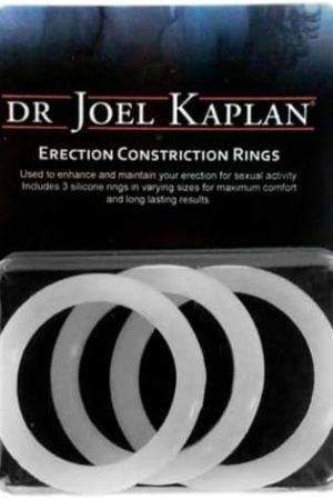 Dr Joel Kaplan Erection Rings Set Of 3, Penis Ring Constriction Rings For Long Lasting Stronger Performance, Clear Smooth Waterproof Silicone