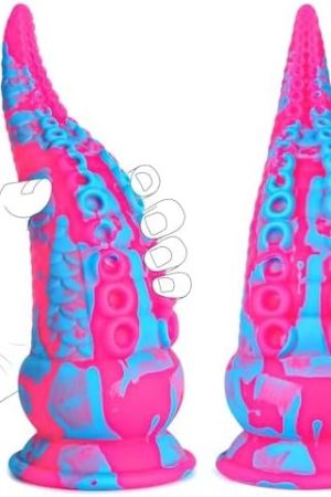 Monster Dildo Tentacle Adult Toy: Big Thick Dildos With Suction Cup For Women, Huge Fantasy Dildo With Octopus-Shape, 8.7โ Silicone Giant Dildo (Aiunolda Blue)
