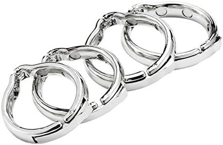 Stainless Steel Penile Stretching Exercise Magnetic Ring Metal Penis Cock Ring Stronger Erection Enhancer For Men(M) - Image 3