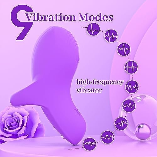 Finger Vibrator, Bullet Vibrator G-Spot Finger Vibrator, Finger Massager Masturbator Vagina Stimulator With 9 Modes, Dildo Sex Toys For Women - Image 2
