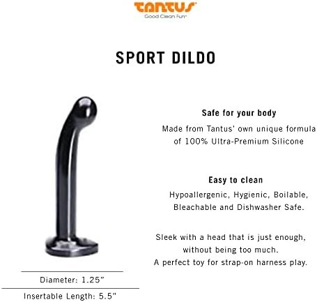 Tantus Sex/Adult Toys Sport Dildo - 100% Utra-Premium Flexible Silicone Perfect For Couples, Men, Women, Lgbtq - Glossy, Midnight Purple - Image 3