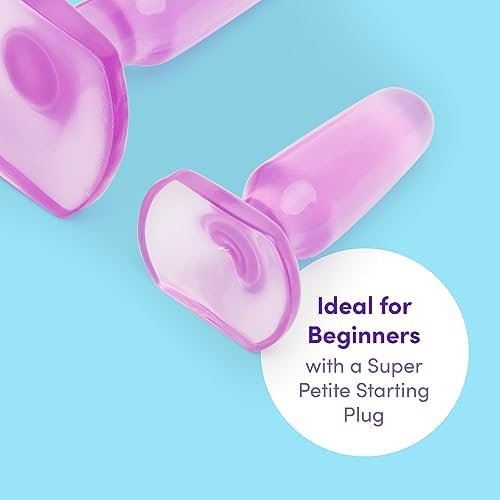 Lovehoney Butt Plugs - 3 Anal Toys For Anal Training - Beginner Friendly With Flared Base & Waterproof - Purple - Image 3