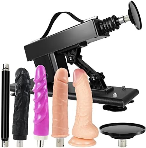 Sex Machine,Automatic Dildo Machine For Women And Men,Thrusting Love Machine With 3Xlr Connector Suction Cup Attachments Adult Machine Sex Toys