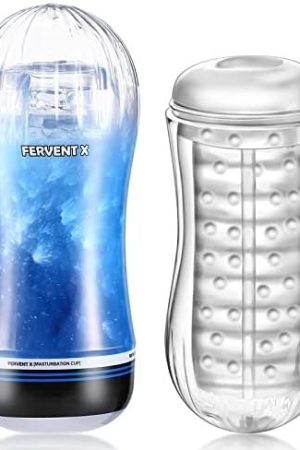 Male Masturbators Cup,For Men With 3D Realisticmasturbators Cup,With Masturbation Sleeve For Men, Toys For Men (Blue)