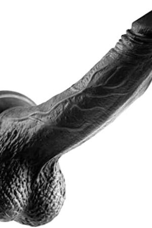 7.3 Inch Silicone Small Dildos Sex Toys With Suction Cup, Soft Realistic Dildos Butt Plugs For Women,Men Beginners, Black