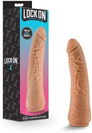 Blush Lock On Soft Realistic 7.5 Inch Body Safe Dildo - Compatible With All Lock On Strap On Handles - Suction Cup Base - Customize Your Sex Toy For Women Men Couples - Mocha - Image 3