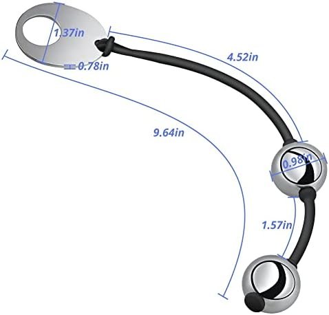 Anal Beads Anal Butt Plug With Stainless Steel Balls And Safe O Pull Ring Silicone Strap Anal Chain Anal Plug For Men Women G Spot Prostate Massager Anal Trainer Pleasure Balls Anal Sex Toy - Image 3